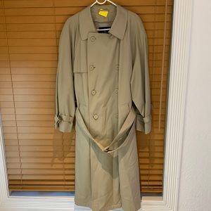 London Fog Khaki Trench Coat 40R